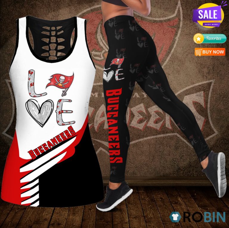 Tampa Bay Buccaneers Love Hollow Tanktop & Legging Set