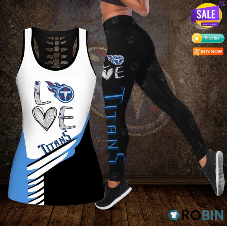 Tennessee Titans Love Hollow Tanktop & Legging Set