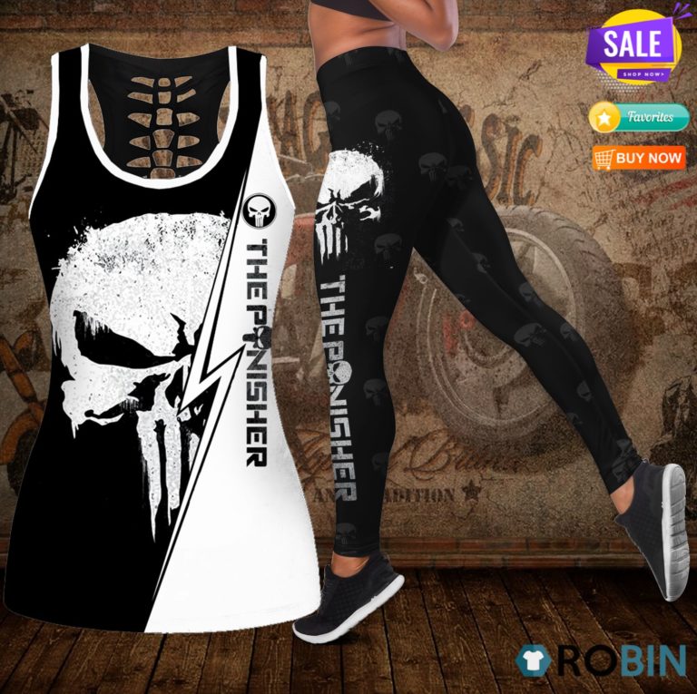 The Punisher Hollow Tanktop & Legging Set