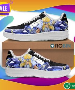 Cygnus Hyoga Air Force Sneakers Uniform Saint Seiya Anime Custom NAF Shoes