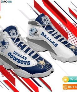 Dallas Cowboys Team Sneakers Football Team Jordan 13 Shoes