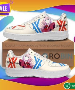 Darling In The Franxx NAF Shoes Code 002 Zero Two Air Force Sneakers Anime NAF Shoes