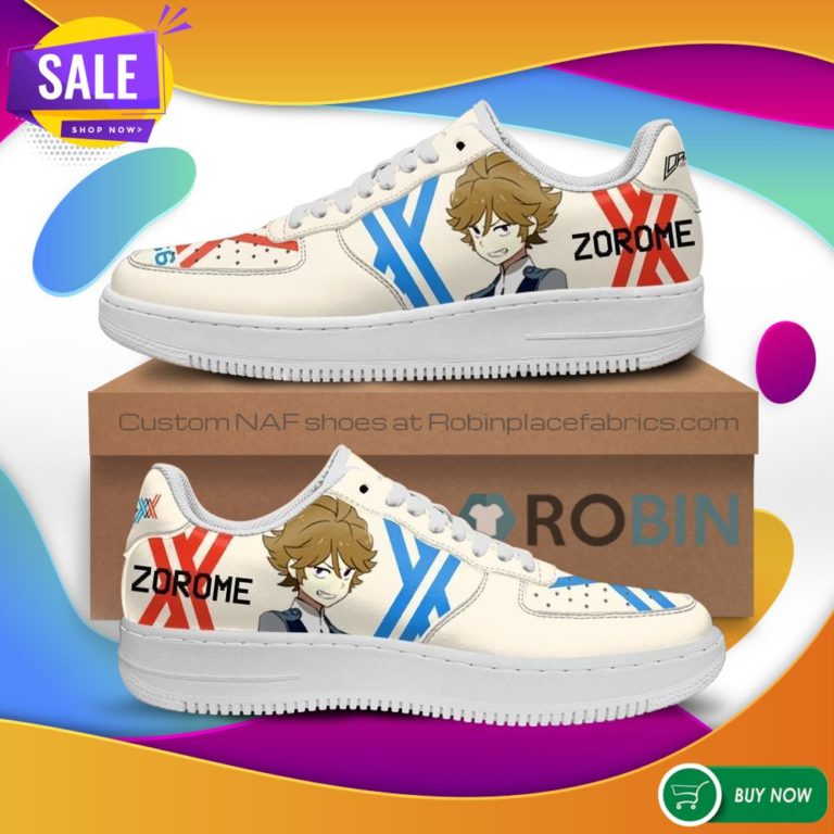 Darling In The Franxx NAF Shoes Code 666 Zorome Air Force Sneakers Anime NAF Shoes