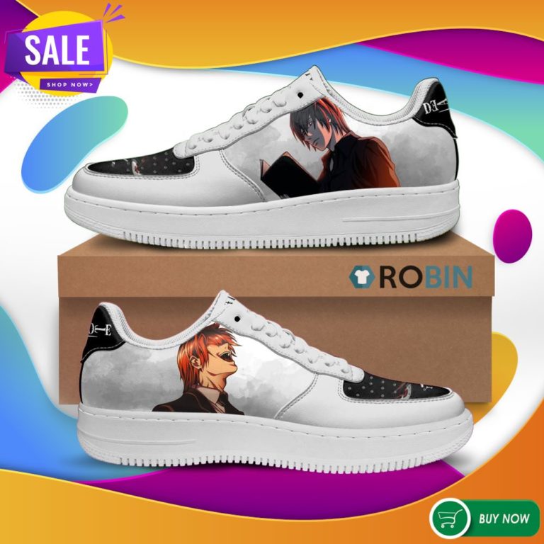 Death Note Light Yagami Air Force Shoes Custom Anime