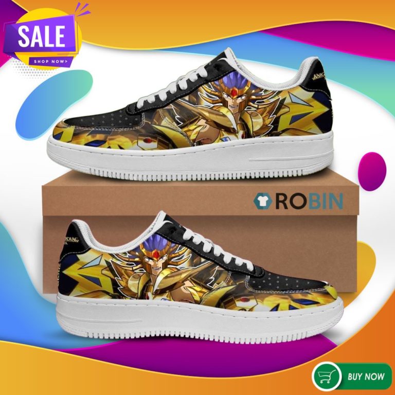 Deathmask Air Force Sneakers Uniform Saint Seiya Anime Custom NAF Shoes