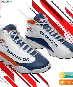 Denver Broncos Team Sneakers Football Team Sneakers Jordan 13 Shoes