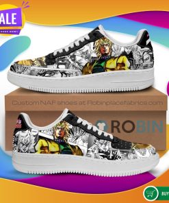 Dio Brando Air Force Sneakers Manga Style JoJo’s Anime NAF Shoes