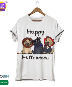 Pug The Dog Custom In Halloween  3D All Over Print T-Shirt