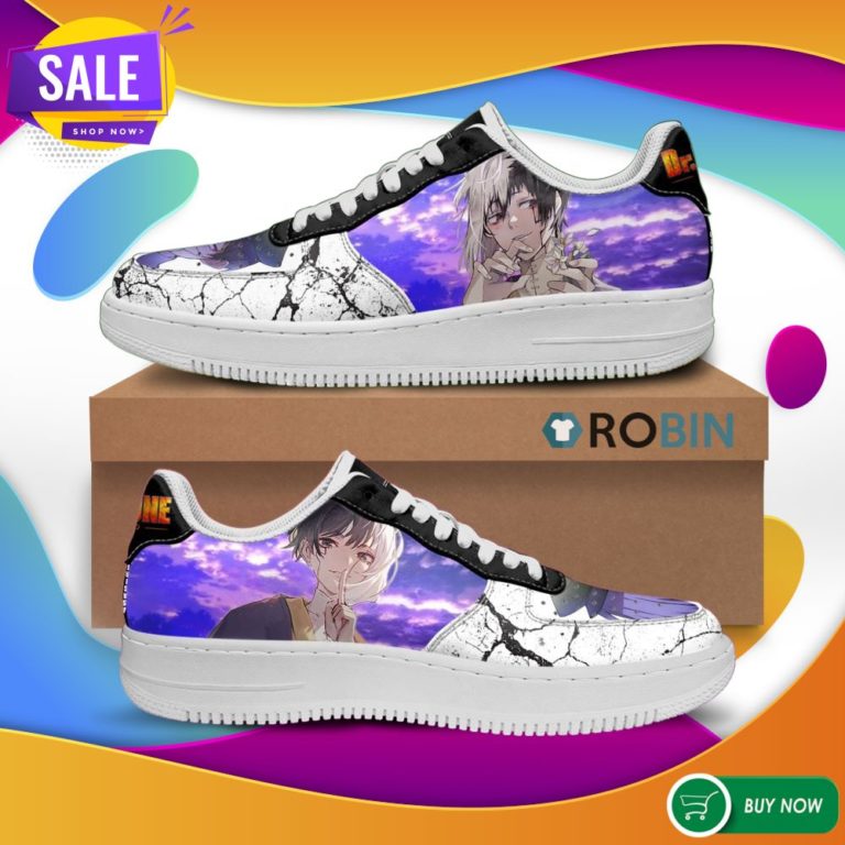 Dr Stone Gen Asagiri Air Force Shoes Anime Custom