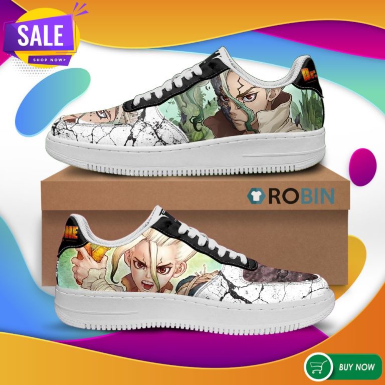 Dr Stone Senku Ishigami Air Force Shoes Anime Custom