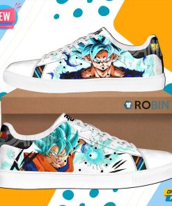 Dragon Ball Z Skate Shoes Custom Goku Super Saiyan Blue Dragon Ball Z Skate Shoes Custom Goku Super Saiyan Blue