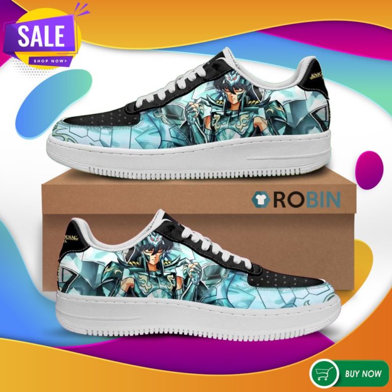 Dragon Shiryu Air Force Sneakers Uniform Saint Seiya Anime Custom NAF Shoes