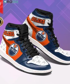 Edmonton Oilers Ice Hockey Shoes – Jordan 1 High Sneaker Edmonton Oilers Ice Hockey Shoes – Jordan 1 High Sneaker