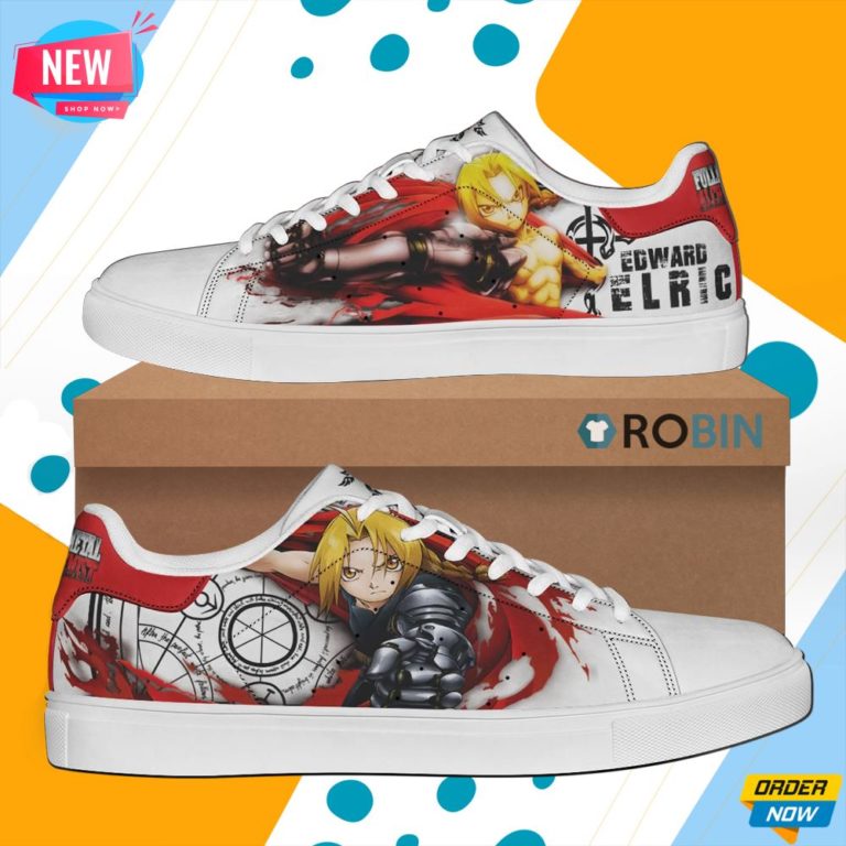 Edward Elric Skate Shoes Fullmetal Alchemist Stan Smith Shoes