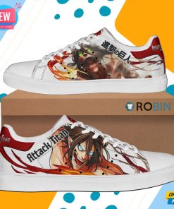 Eren Titan Skate Shoes Uniform Attack On Titan Anime Sneaker Eren Titan Skate Shoes Uniform Attack On Titan Anime Sneaker