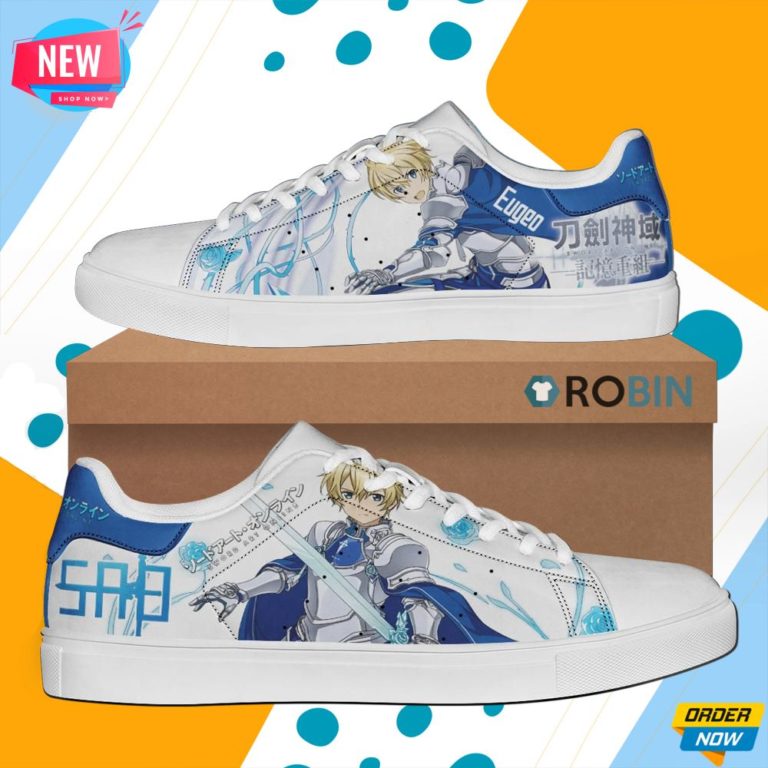 Eugeo Skate Shoes Sword Art Online Anime Sneaker