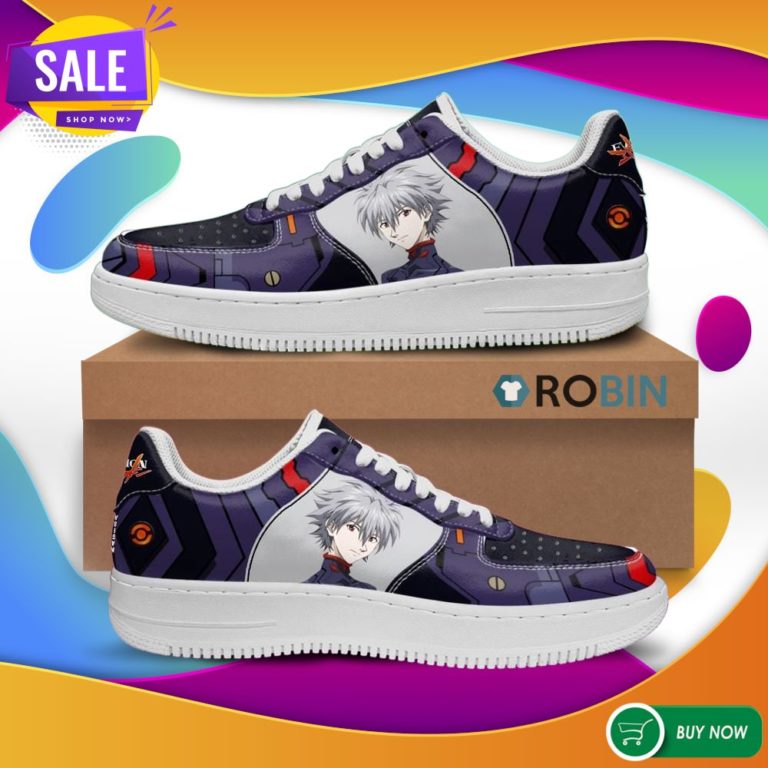 Evangelion Kaworu Nagisa Air Force Sneakers Neon Genesis Evangelion Shoes