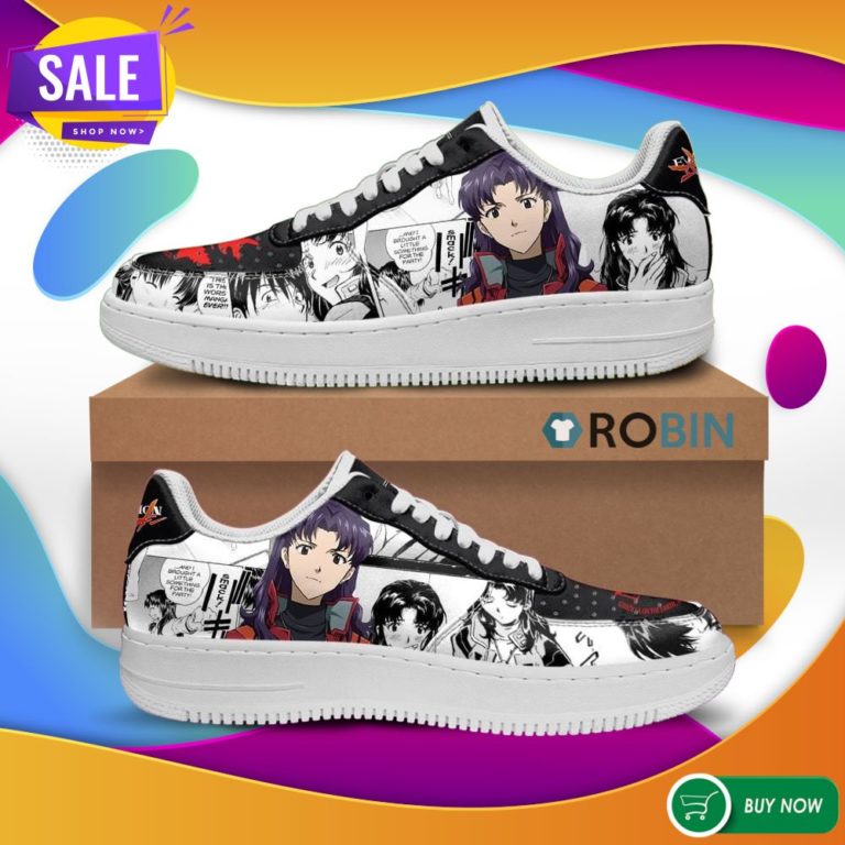 Evangelion Misato Katsuragi Air Force Sneakers Neon Genesis Evangelion Shoes