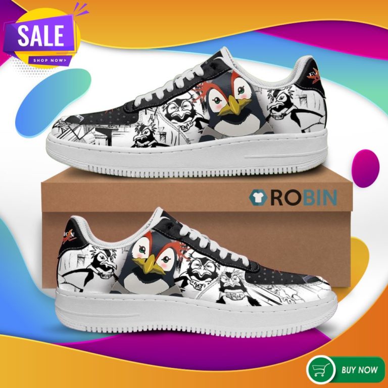 Evangelion Pen Pen Air Force Sneakers Neon Genesis Evangelion Shoes