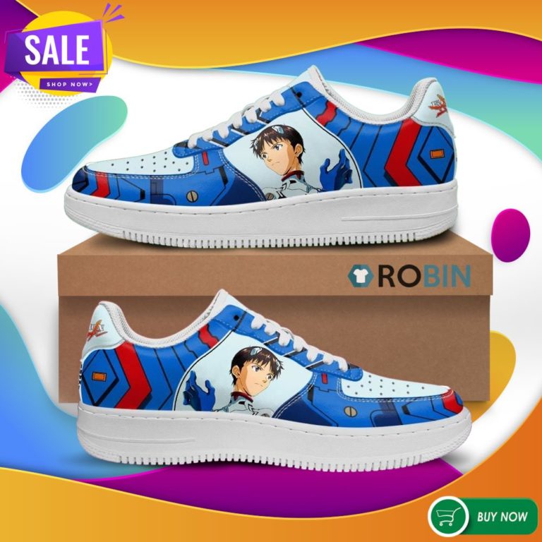 Evangelion Shinji Ikari Air Force Sneakers Neon Genesis Evangelion Shoes