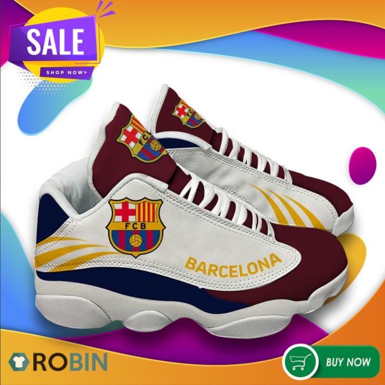 Fc Barcelona Football Team Air Jordan 13 Sneakers