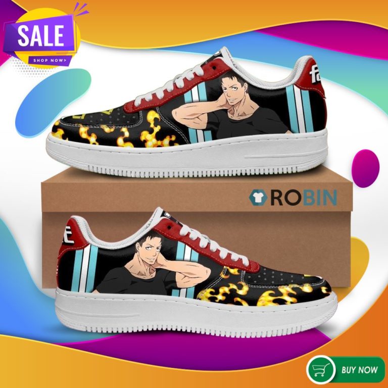 Fire Force Akitaru Obi Air Force Sneakers _ Custom NAF Shoes