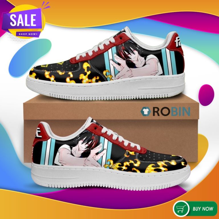 Fire Force Benimaru Shinmon Air Force Sneakers _ Custom NAF Shoes