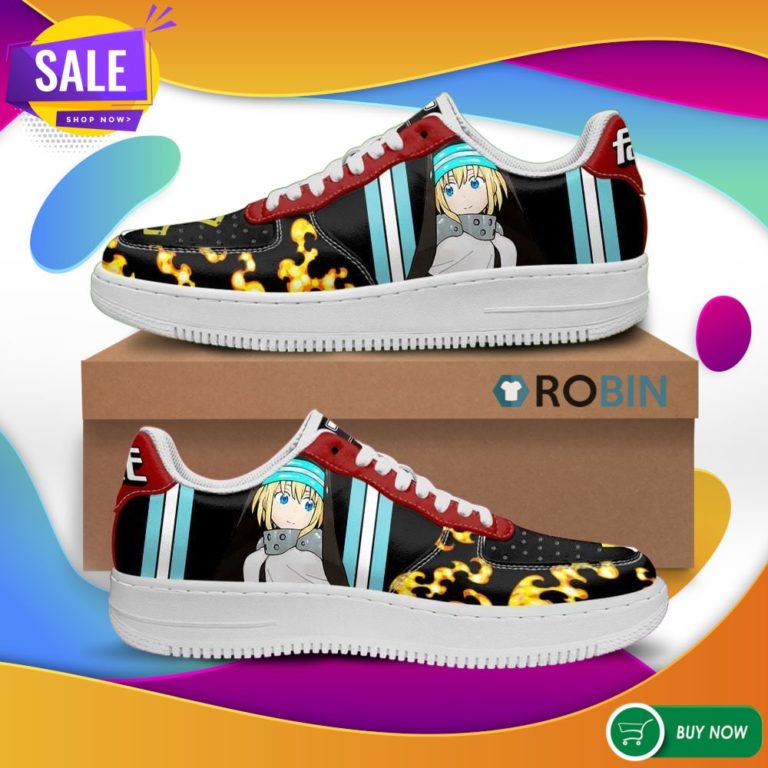 Fire Force Iris Air Force Sneakers _ Custom NAF Shoes