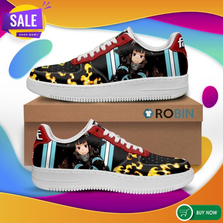 Fire Force Maki Oze Air Force Sneakers _ Custom NAF Shoes