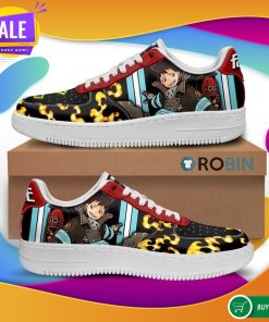 Fire Force Shinra Kusakabe Air Force Sneakers _ Custom NAF Shoes