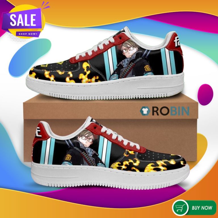 Fire Force Takehisa Hinawa Air Force Sneakers _ Custom NAF Shoes