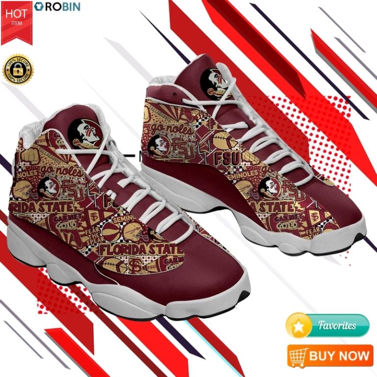 Florida State Seminoles Florida Team Sneakers Jordan 13 Shoes
