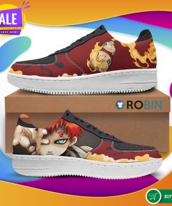 Gaara Air Force Sneakers Naruto Anime Custom NAF Shoes Custom