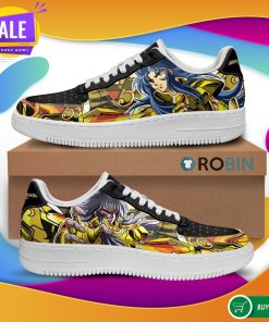 Gemini Saga Air Force Sneakers Uniform Saint Seiya Anime Custom NAF Shoes