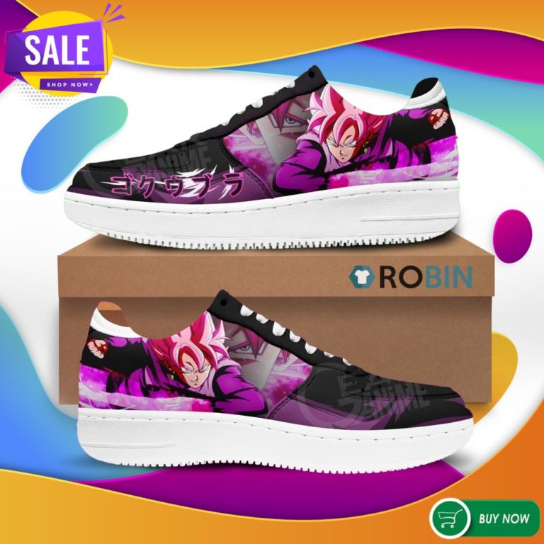 Goku Black Rose Air Force Shoes Dragon Ball Super  Anime NAF Shoes