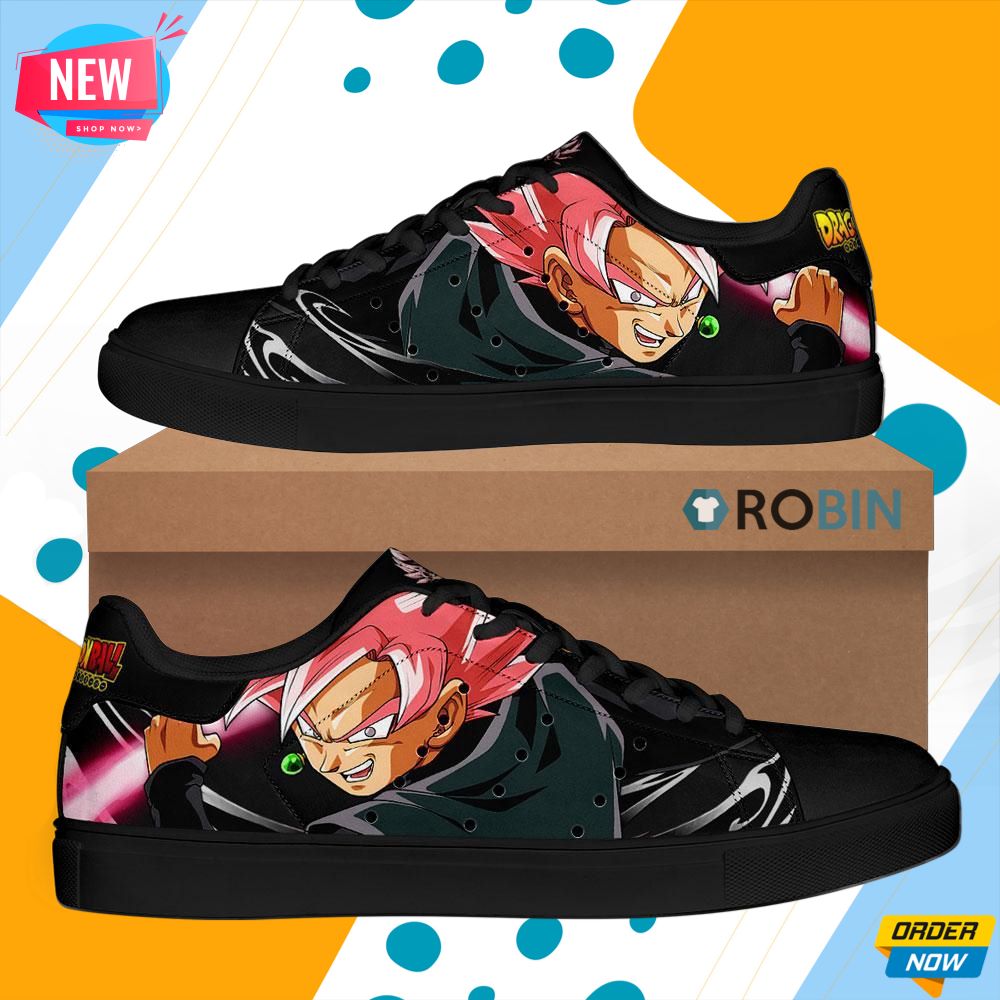Goku Black Rose Skate Shoes Dragon Ball Anime Custom Sneaker -  RobinPlaceFabrics