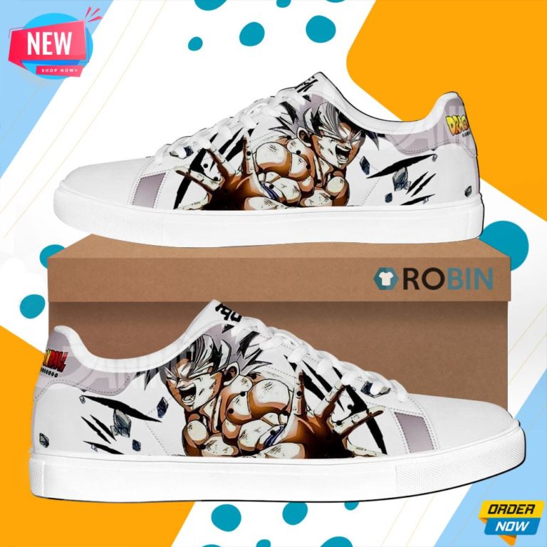 Goku Uktra Instinct Skate Shoes Dragon Ball Anime Custom Sneaker