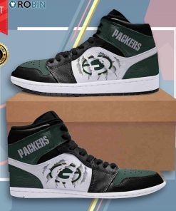 Green Bay Packers Nfl Shoes – Jordan 1 High Sneaker