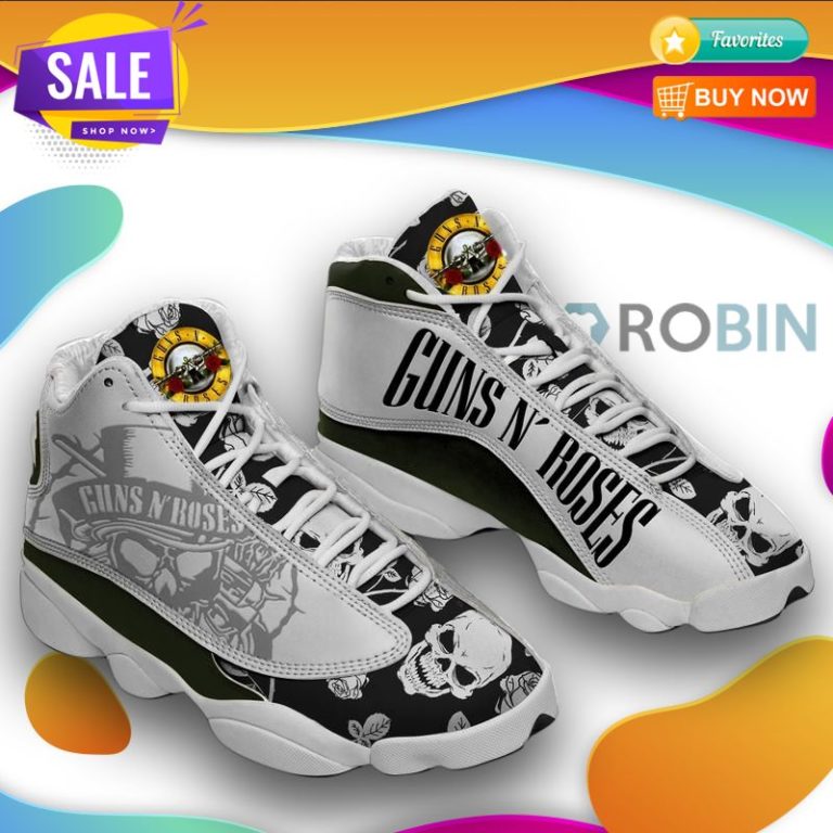 Guns N Roses Rock Band Air Jordan 13 Shoes