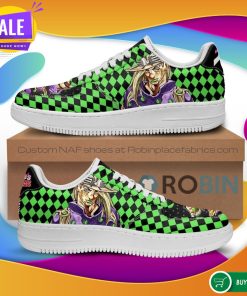 Gyro Zeppeli Air Force Sneakers Custom JoJo’s Anime NAF Shoes