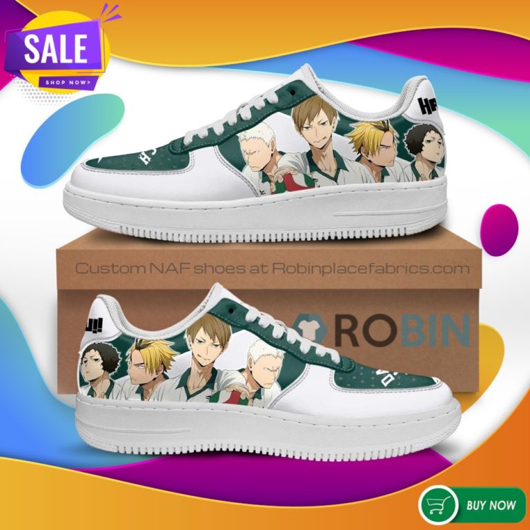 Haikyuu Date Tech High Air Force Sneakers Team Haikyuu Anime NAF Shoes
