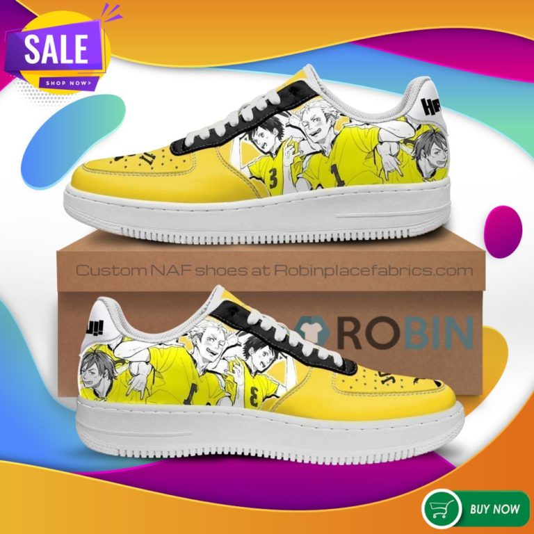 Haikyuu Johzenji High Air Force Sneakers Team Haikyuu Anime NAF Shoes