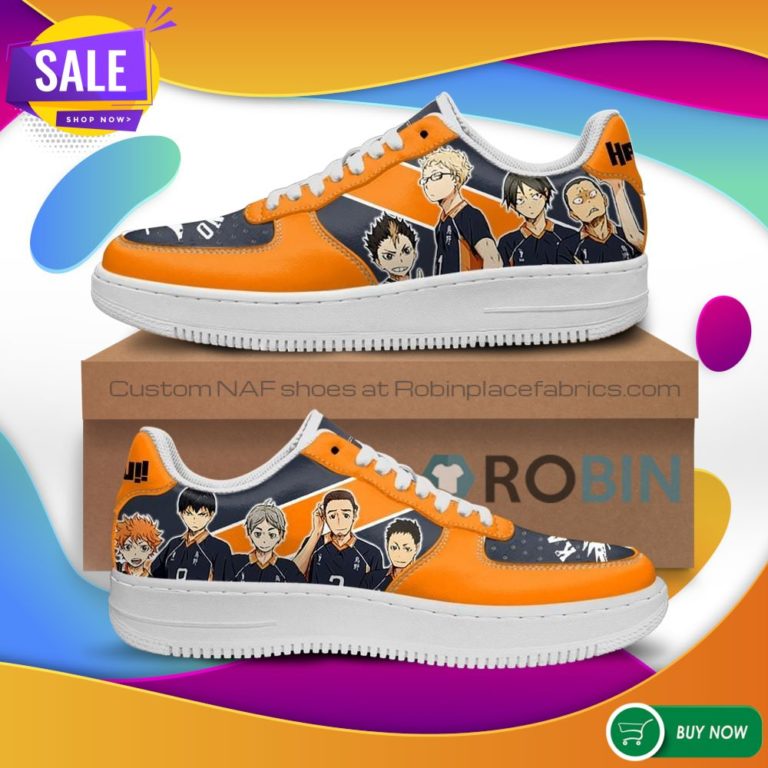Haikyuu Karasuno Air Force Sneakers Team Haikyuu Anime NAF Shoes
