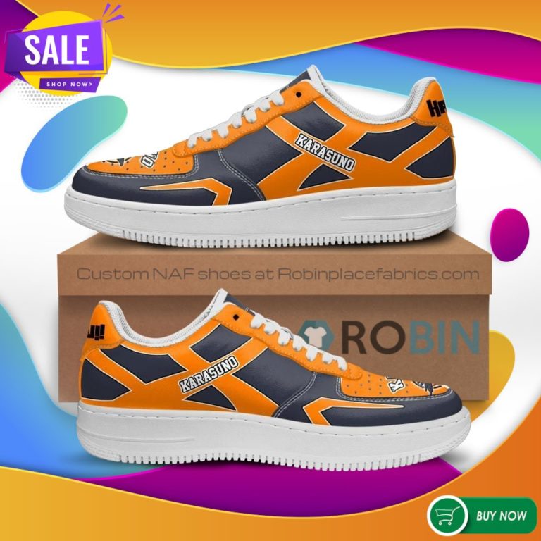 Haikyuu Karasuno High Air Force Sneakers Uniform Haikyuu Anime NAF Shoes