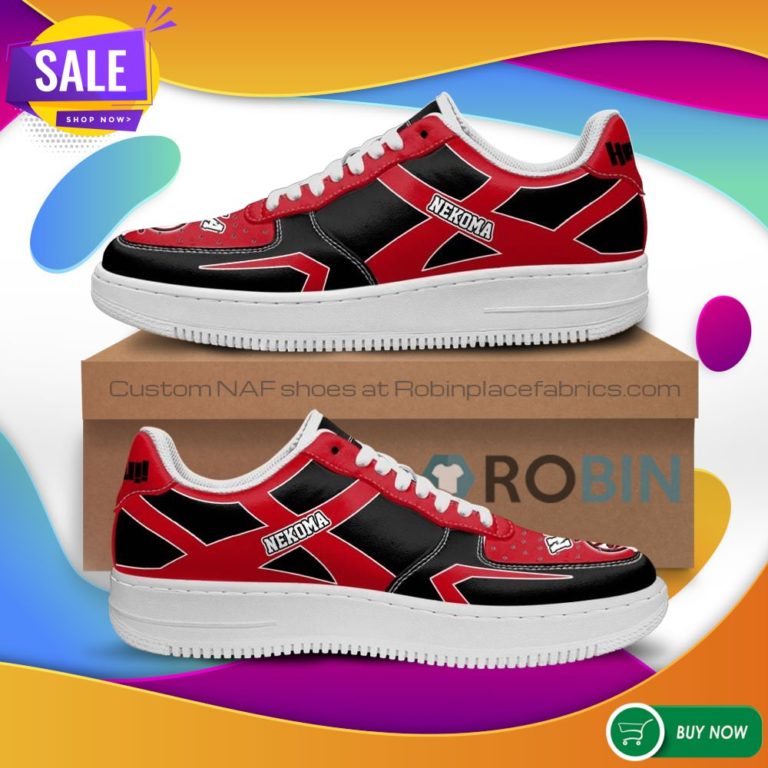 Haikyuu Nekoma High Air Force Sneakers Uniform Haikyuu Anime NAF Shoes