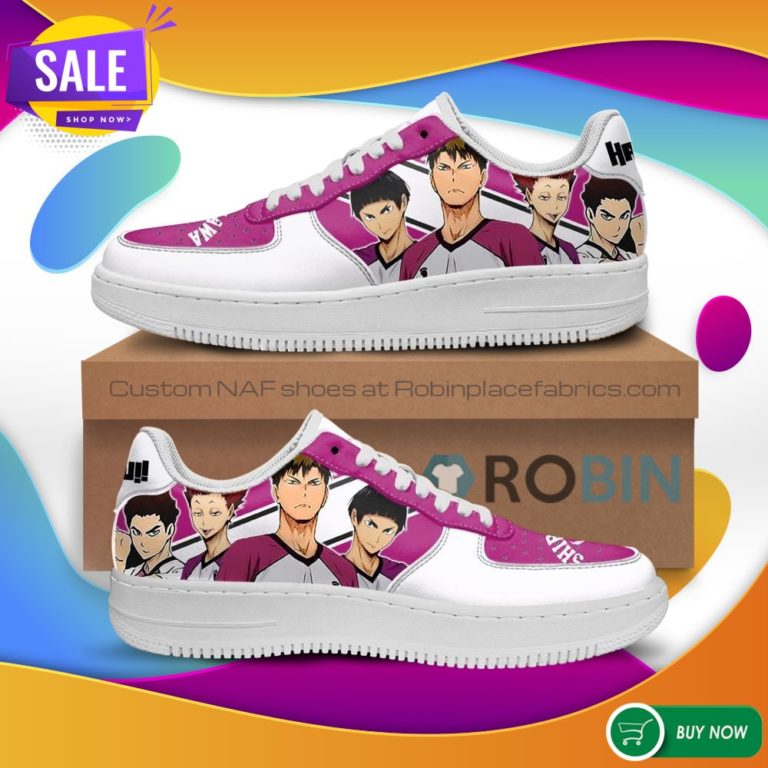 Haikyuu Shiratorizawa Academy Air Force Sneakers Team Haikyuu Anime NAF Shoes