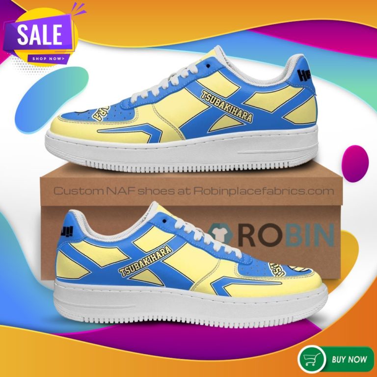 Haikyuu Tsubakihara Academy Air Force Sneakers Uniform Haikyuu Anime NAF Shoes