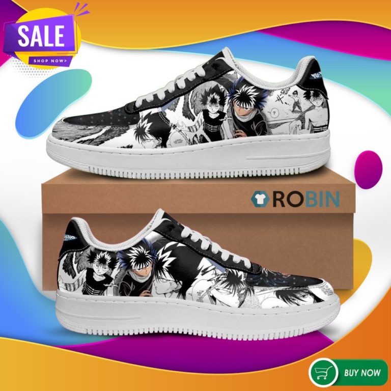 Hiei Air Force Sneakers Yu Yu Hakusho Anime Manga Shoes