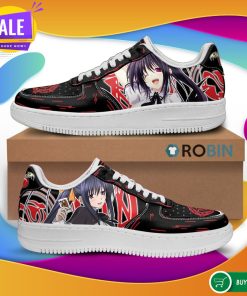 High School DxD Akeno Air Force Sneakers _ Custom NAF Shoes