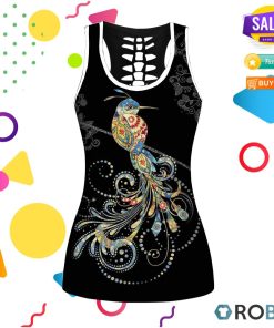 Hippie Mandala Hollowout Tanktop & Legging Set